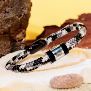 Bracciale "Solo Felice" (Black Snake)