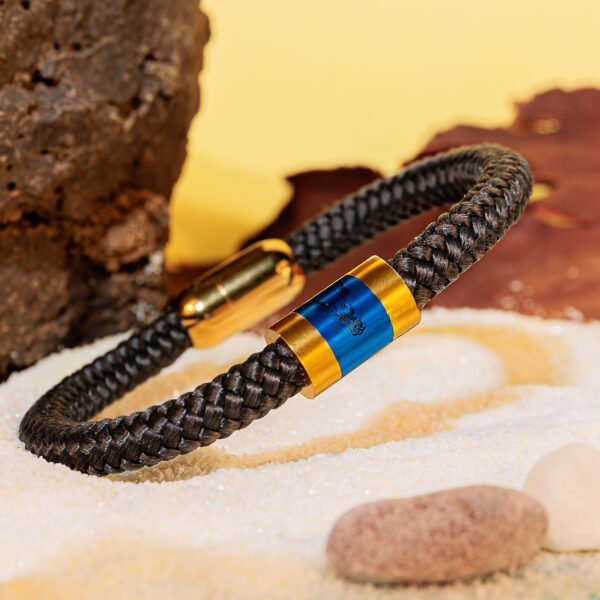 Bracciale "Solo Felice" (Nero/oro)